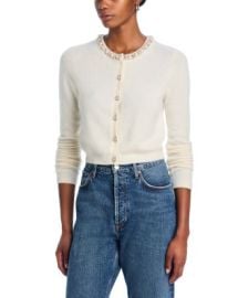 Alice and Olivia Dollie Cropped Cardigan Bloomingdales at Bloomingdales