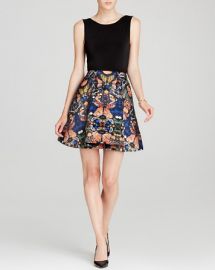 Alice and Olivia Dress - Amabel Box Pleat Butterfly at Bloomingdales