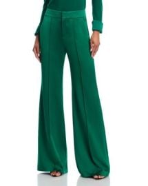 Alice and Olivia Dylan High Rise Wide Leg Pants in Satin Bloomingdale39s at Bloomingdales