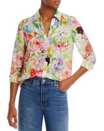 Alice and Olivia Eloise Floral Print Blouse Bloomingdales at Bloomingdales