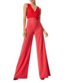 Alice and Olivia Gale Deep V Neck Jumpsuit   Bloomingdales at Bloomingdales