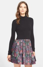 Alice and Olivia Garrison Mock Turtleneck at Nordstrom