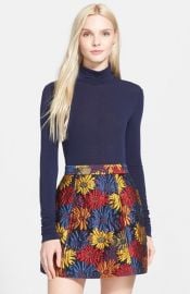 Alice and Olivia Garrison Mock Turtleneck in Sapphire at Nordstrom