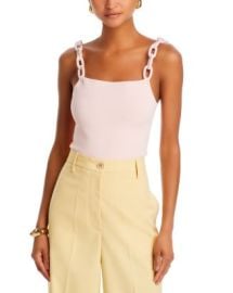 Alice and Olivia Gretel Looped Link Strap Tank Bloomingdales at Bloomingdales