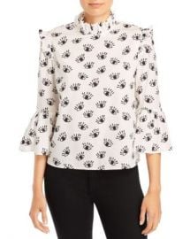 Alice and Olivia Henriette Ruffled Blouse  Women - Bloomingdale s at Bloomingdales