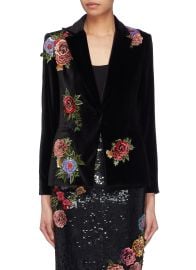 Alice and Olivia Hix Velvet Blazer at Lane Crawford