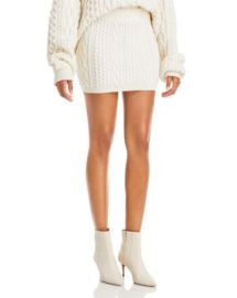 Alice and Olivia Ingrid Cable Knit Mini Skirt Bloomingdales at Bloomingdales