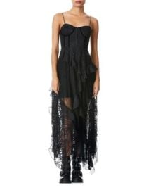 Alice and Olivia Jemma Asymmetric Lace Corset Dress Bloomingdales at Bloomingdales