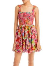 Alice and Olivia Jocelyn Smocked Mini Dress   Bloomingdales at Bloomingdales