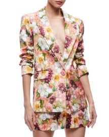 Alice and Olivia Justin Roll Cuff Blazer Bloomingdales at Bloomingdales