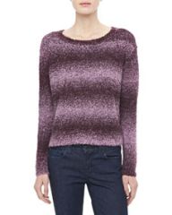 Alice and Olivia Kerri Shimmery Striped Sweater at Neiman Marcus