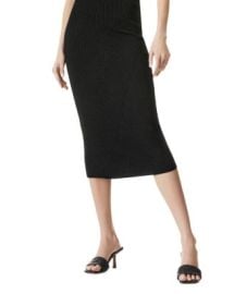 Alice and Olivia Laina Wool Blend Ribbed Midi Skirt   Bloomingdales at Bloomingdales