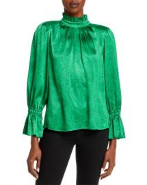 Alice and Olivia Launa Jacquard Blouse Women - Bloomingdale s at Bloomingdales