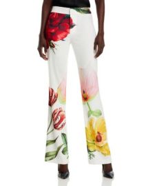 Alice and Olivia Livi Mid Rise Bootcut Trousers Bloomingdales at Bloomingdales