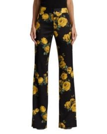 Alice and Olivia Livi Printed Floral Pants Bloomingdalex27s Women at Bloomingdales