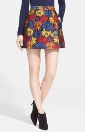 Alice and Olivia Loran Miniskirt in Black multi at Nordstrom