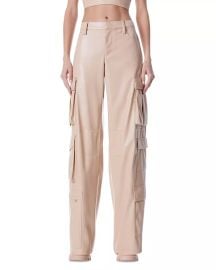 Alice and Olivia Luis Faux Leather Cargo Pants Bloomingdales at Bloomingdales