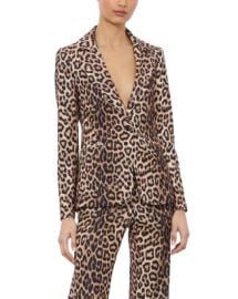 Alice and Olivia Macey Fitted Leopard Print Blazer Bloomingdales at Bloomingdales