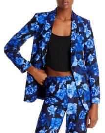 Alice and Olivia Macey Floral Cuffed Blazer Bloomingdales at Bloomingdales