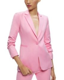 Alice and Olivia Macey One Button Split Cuff Blazer Bloomingdales at Bloomingdales