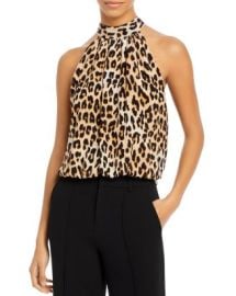 Alice and Olivia Maris Printed Halter Top Bloomingdales at Bloomingdales