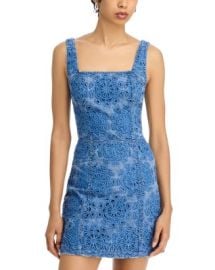 Alice and Olivia Maryann Floral Cutout Dress Bloomingdales at Bloomingdales