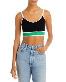 Alice and Olivia Maude Knit Cropped Top Bloomingdales at Bloomingdales