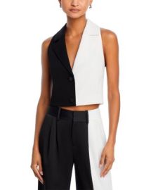 Alice and Olivia Meri Color Block Cropped Blazer Top Bloomingdales at Bloomingdales