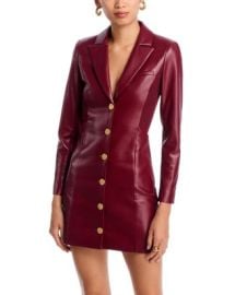 Alice and Olivia Michelle Faux Leather Dress Bloomingdalex27s Women at Bloomingdales