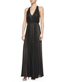 Alice and Olivia Morris Pleated T-Back Jumpsuit at Neiman Marcus