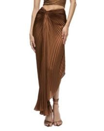 Alice and Olivia Odelia Asymmetric Pleated Skirt Bloomingdales at Bloomingdales