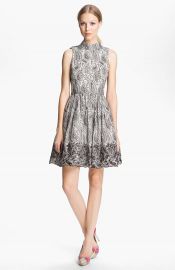 Alice and Olivia Paisley Print Flared Dress at Nordstrom