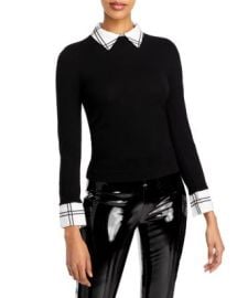 Alice and Olivia Porla Collared Sweater Bloomingdales at Bloomingdales