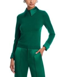 Alice and Olivia Porla Collared Sweater Bloomingdales at Bloomingdales