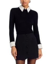 Alice and Olivia Porla Collared Sweater Bloomingdales at Bloomingdales