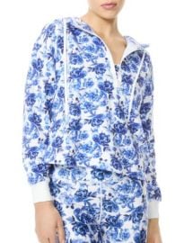 Alice and Olivia Quinlan Half Zip Hoodie   Bloomingdales at Bloomingdales