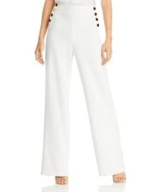 Alice and Olivia Ray High Waist Buttoned Pants Bloomingdales at Bloomingdales