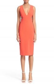 Alice and Olivia Rikki Cutout Midi Dress at Nordstrom