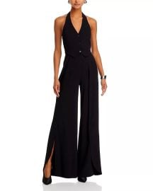 Alice and Olivia Robin Wide Leg Halter Jumpsuit Bloomingdales at Bloomingdales