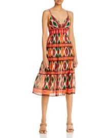 Alice and Olivia Santina Tiered Fit-and-Flare Dress   Bloomingdales at Bloomingdales