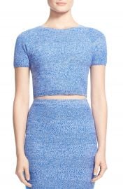 Alice and Olivia Solange Merino Wool Knit CropTop at Nordstrom