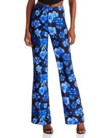 Alice and Olivia Teeny Floral Flared Bootcut Pants Bloomingdales at Bloomingdales