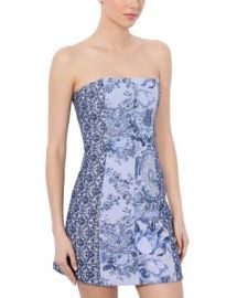 Alice and Olivia Violet Strapless Seamed A Line Mini Dress Bloomingdales at Bloomingdales
