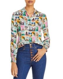 Alice and Olivia Willa Printed Shirt Bloomingdales at Bloomingdales