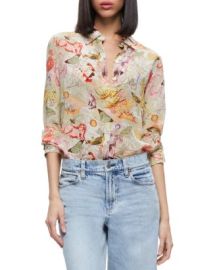 Alice and Olivia Willa Printed Silk Blouse Bloomingdales at Bloomingdales