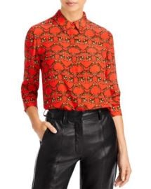 Alice and Olivia Willa Printed Silk Shirt   Bloomingdales at Bloomingdales