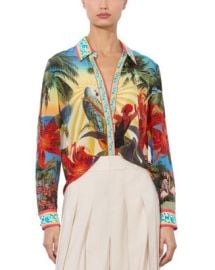 Alice and Olivia Willa Silk Shirt Bloomingdale39s at Bloomingdales