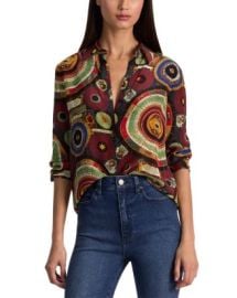 Alice and Olivia Willa Silk Shirt Bloomingdalex27s Women at Bloomingdales