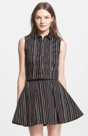 Alice and Olivia and39Leaand39 Stripe Crop Top at Nordstrom