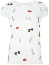 Alice olivia Crystal Embellished T-shirt  - Jeurissen at Farfetch